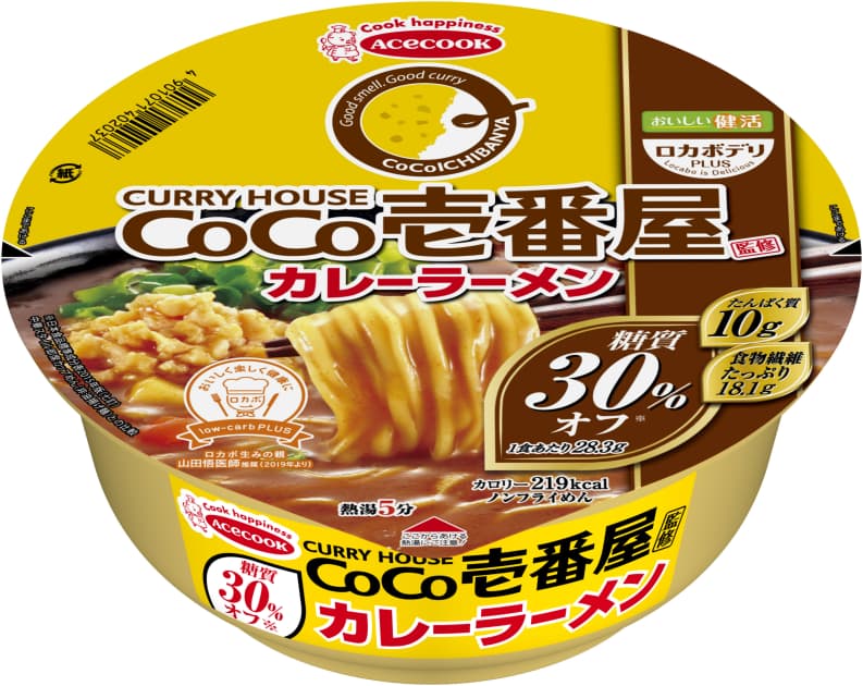 ロカボデリPLUS　CoCo壱番屋監修カレーラーメン　糖質オフ