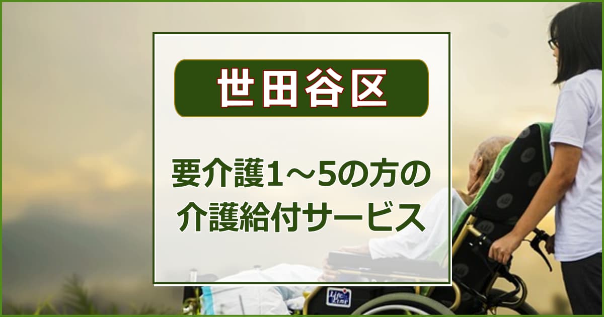 【世田谷区】要介護1～5の方の介護給付サービスについて