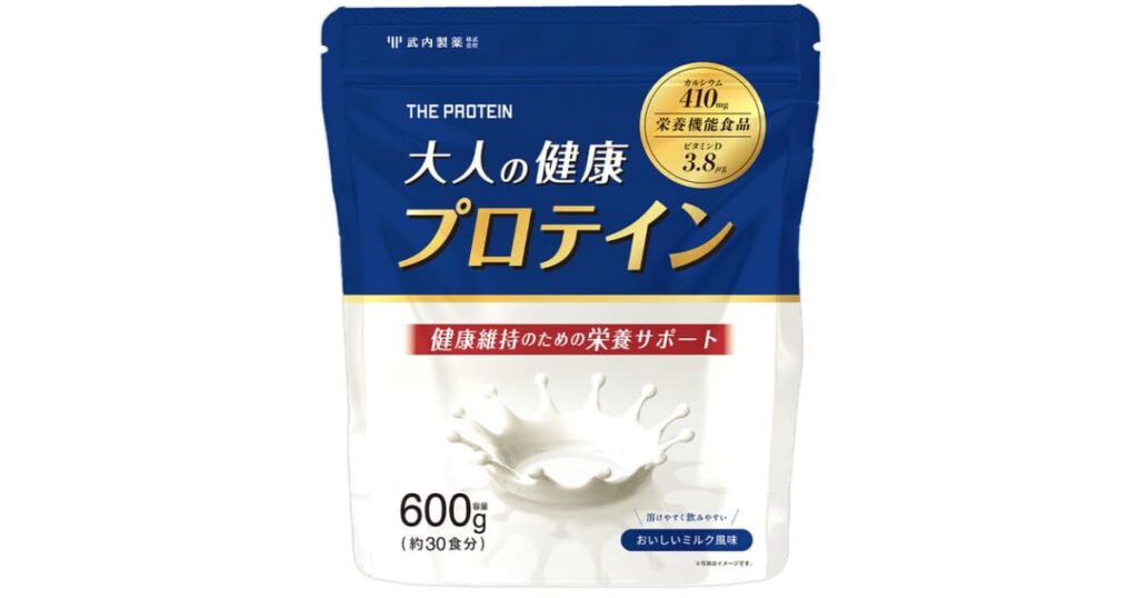 国内初のシニア向け！THE PROTEIN シニアプロテイン（武内製薬）